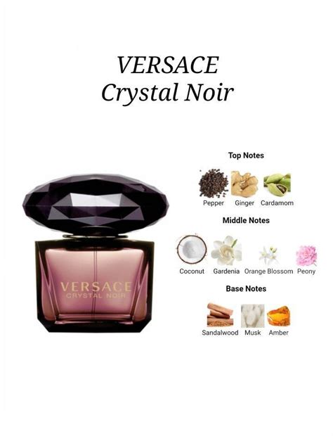 versace crystal noir note olfactive|versace crystal noir perfume sample.